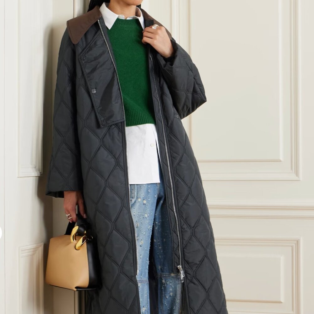 GANNI Quilted reycled-ripstop coat (Net-a-Porter exclusive colorway)